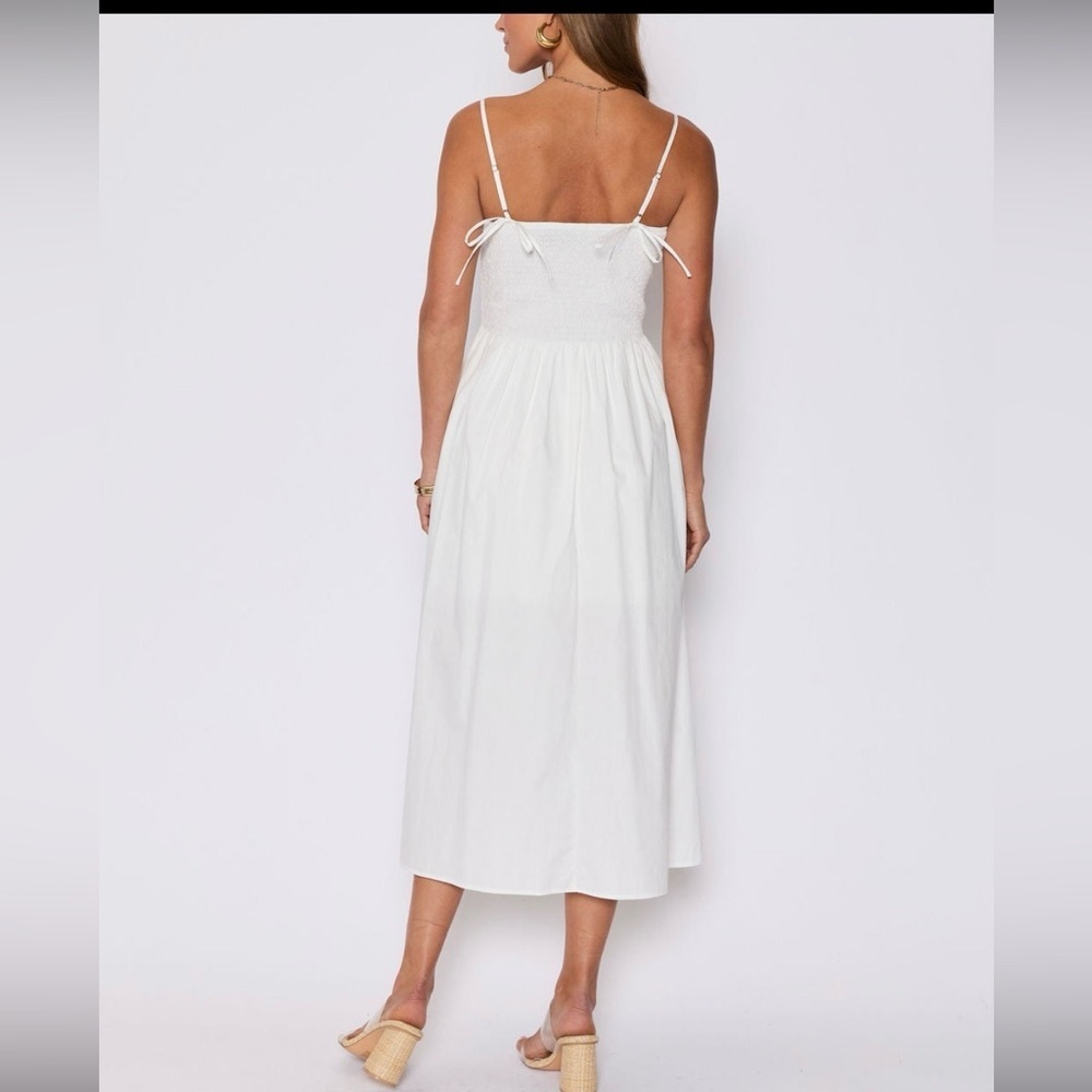 Vici Classic White Midi Dress - Picture 3 of 5